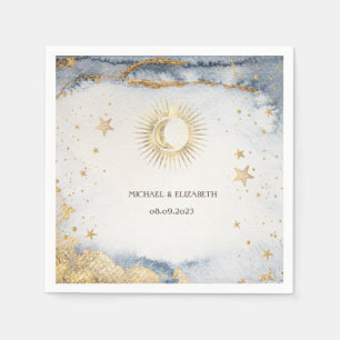 Servilleta De Papel Sol Celestial, Luna, Estrellas