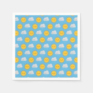 Servilleta De Papel Sol y lluvia Kawaii