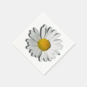 Servilleta De Papel Solamente un flor de la margarita + su texto y
