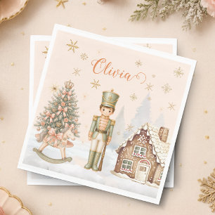 Servilleta De Papel Soldado Cascanueces Azúcar Ciruela Navidad Cumplea