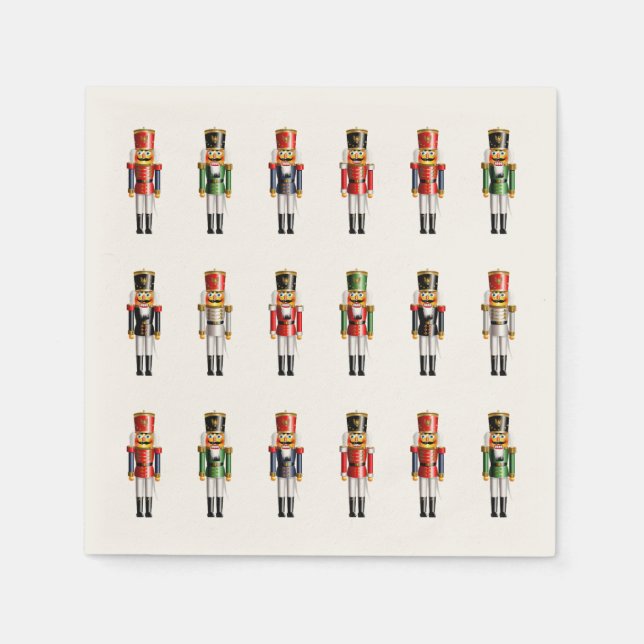 Servilleta De Papel Soldados de juguetes nudistas de Navidad (Anverso)