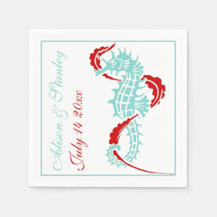 Servilleta De Papel Solicitud de personalizado Seahorse