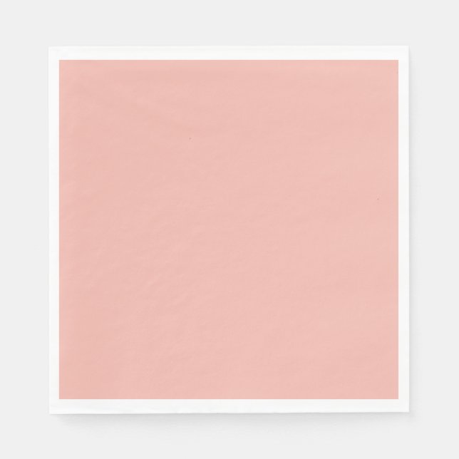 Servilleta De Papel Solid light salmon pale red (Anverso)