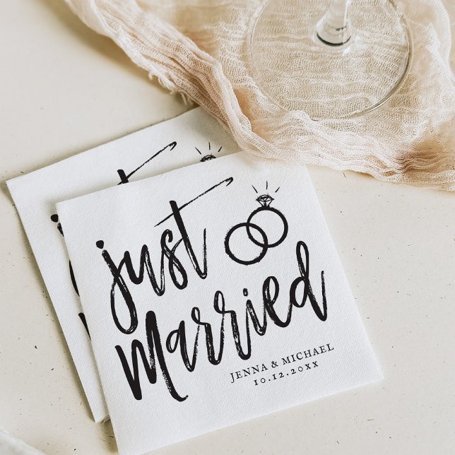 Servilleta De Papel Solo casada | Guión Fiesta post-nupcial (Subido por el creador)