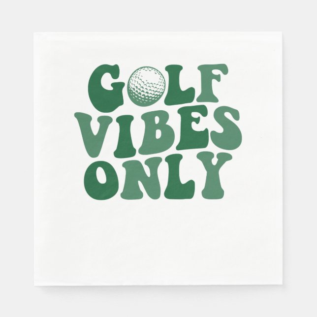 Servilleta De Papel Sólo Golf Vibes, Golf Lover (Anverso)