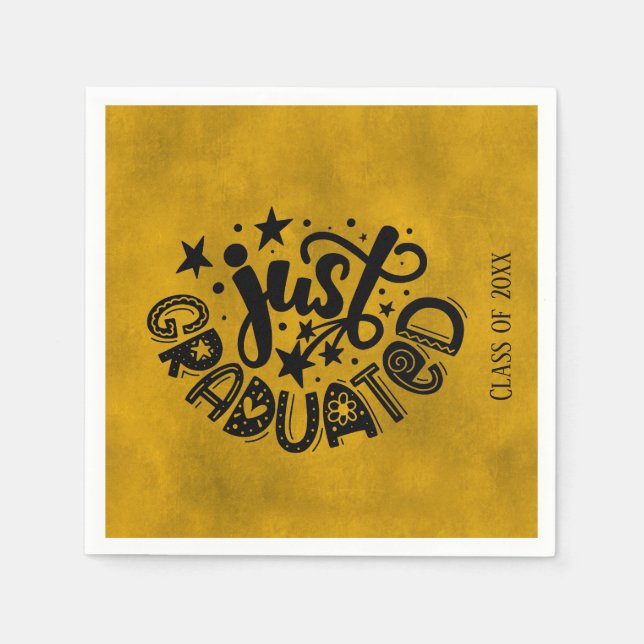 Servilleta De Papel Solo graduado - amarillo (Anverso)