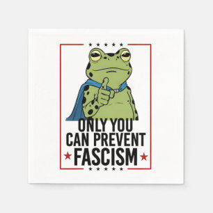 Servilleta De Papel Solo tú puedes prevenir el fascismo Patriota USA D