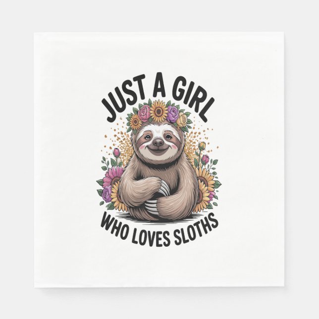 Servilleta De Papel sólo un chica que ama las perdeces (Anverso)