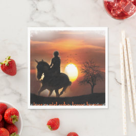 Servilleta De Papel solo un chica que ama los caballos