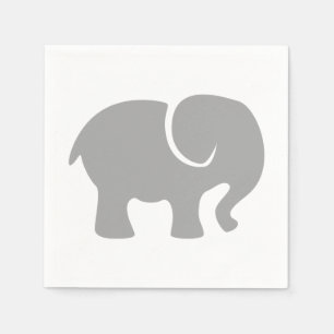 Servilleta De Papel Sólo un elefante gris