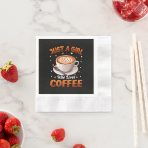 Servilleta De Papel Sólo una chica que ama el café