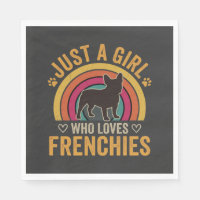 Solo una chica que ama Frenchies Retro Dog_1