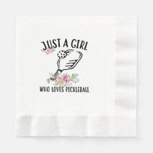 Servilleta De Papel Sólo una chica que ama Pickleball
