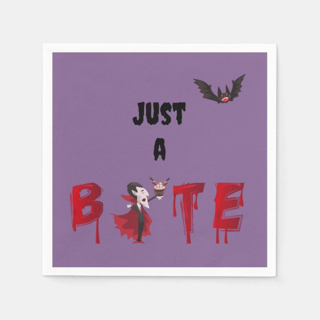 Servilleta De Papel Solo unas toscas de cóctel de vampiro (Anverso)