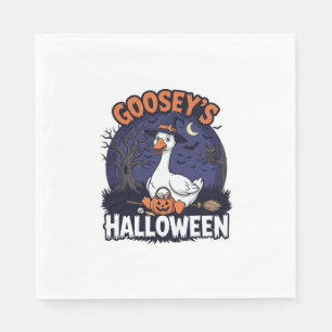 Servilleta De Papel Sombrero de bruja de ganso de Halloween de Gooseys