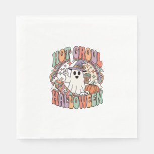 Servilleta De Papel Sombrero de Bruja Fantasma de Halloween Skateboard