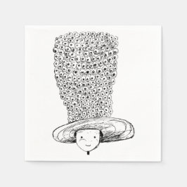 Servilleta De Papel Sombrero de Flor