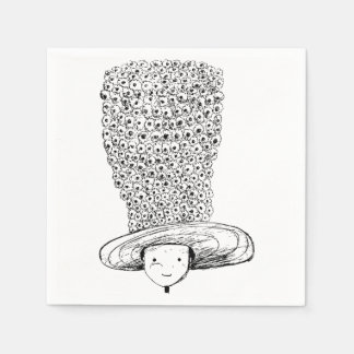 Servilleta De Papel Sombrero de Flor