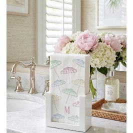 Servilleta De Papel Sombrilla de Palm Beach Personalizada Acuarela