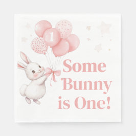 Servilleta De Papel Some Bunny Balloon Birthday Party