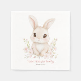 Servilleta De Papel Some Bunny is Turning One Paper Napkins