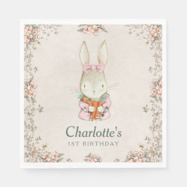 Servilleta De Papel Somebunny is Turning One Birthday Napkins