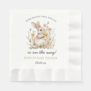 Servilleta De Papel Somebunny Special Wildflowers Spring Baby Shower