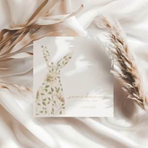 Servilleta De Papel Somebunny Spring Easter Floral Baby Shower