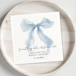 Servilleta De Papel Something Blue Before I Do Bow Bridal Shower