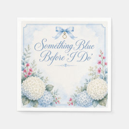 Servilleta De Papel Something Blue Despedida de Soltera | Hortensia Az
