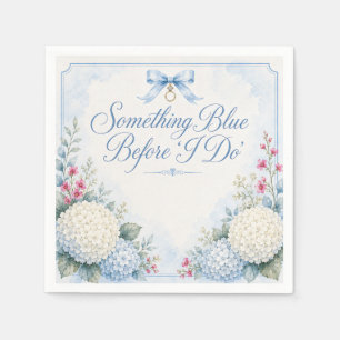 Servilleta De Papel Something Blue Despedida de Soltera Hortensia Az
