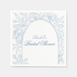 Servilleta De Papel Something Blue Wildflower Bridal Shower Invitation
