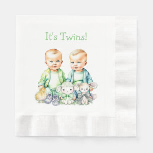 Servilleta De Papel ¡Son gemelos! Chico lindo gemelos Baby Shower