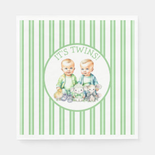 Servilleta De Papel ¡Son gemelos! Chico lindo gemelos Baby Shower