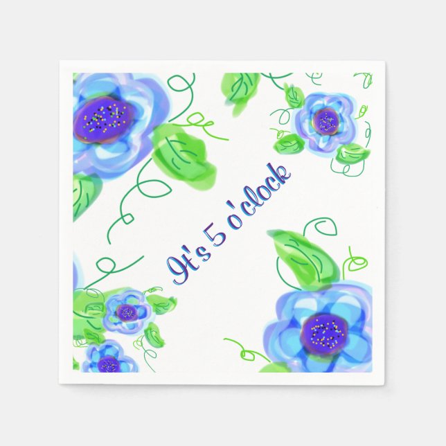 Servilleta De Papel Son las 5. (Anverso)