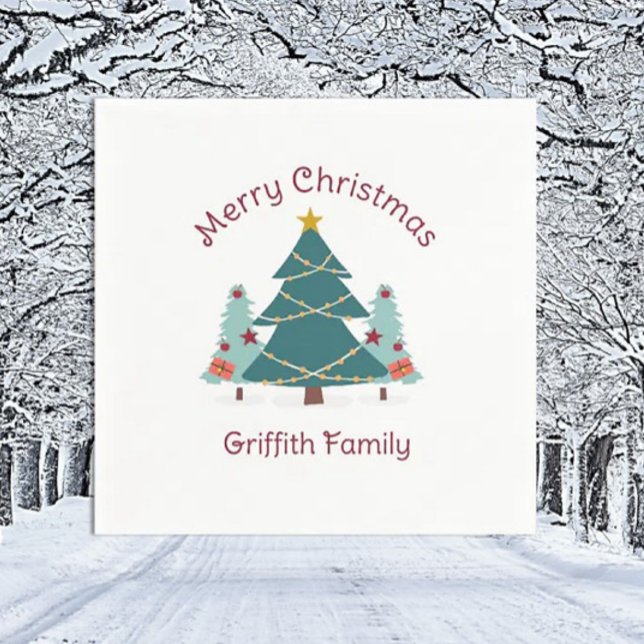 Servilleta De Papel ¡Son Navidades! Nápoles de vacaciones familiares e (Subido por el creador)