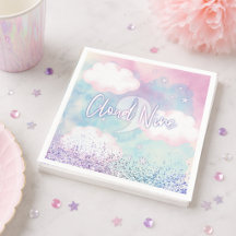 Soñadora Femenina En La Nube Nueve 9 Cumpleaños