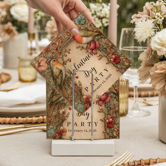 Servilleta De Papel Songbirds & Roses Valentine Party (Subido por el creador)