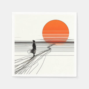 Servilleta De Papel Sonnenuntergang