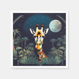 Servilleta De Papel Sonriente jirafa |