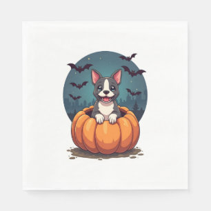 Servilleta De Papel Sonrisa de Pitbull de Calabaza