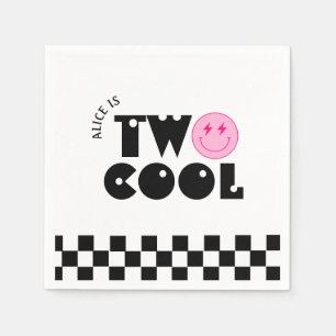 Servilleta De Papel Sonrisa Face Retro Dos Cumpleaños Guay