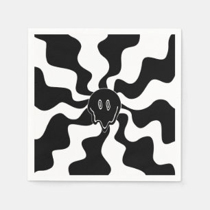 Servilleta De Papel Sonrisa Melt - Blanco y negro