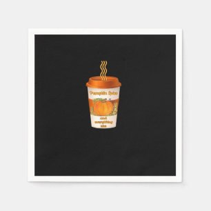 Servilleta De Papel Sopa de calabaza y todo lo bueno Cae en un café co