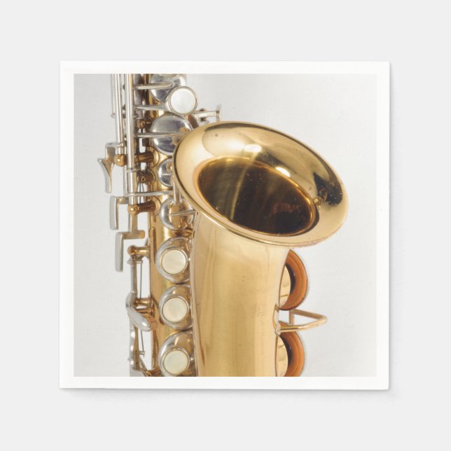 Servilleta De Papel Soprano Saxofón Napkin (Anverso)