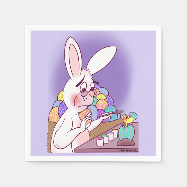 Servilleta De Papel Sorpresa de Pascua (Anverso)