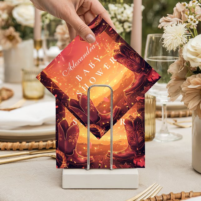 Servilleta De Papel Southwestern Cowboy Boots Baby Shower (Subido por el creador)