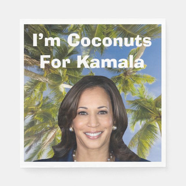 Servilleta De Papel Soy Cocos para Kamala (Anverso)