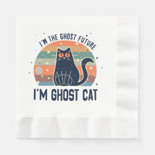 SERVILLETA DE PAPEL SOY EL FUTURO FANTASMA, GATO FANTASMA