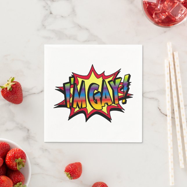 Servilleta De Papel Soy Gay Burst (In situ)